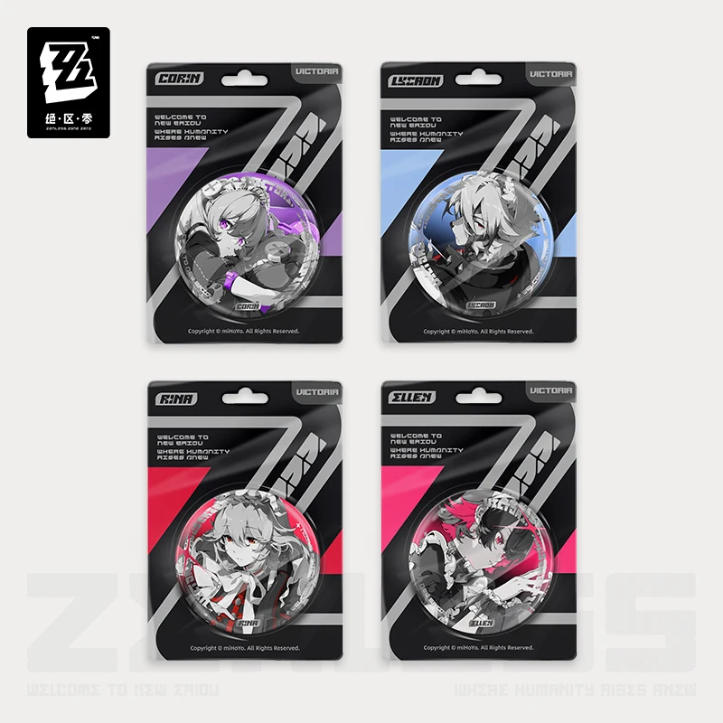 

Подлинные значки ZZZ Zenless Zone Zero Zhu Yuan Qing Yi Seth, светоотражающая версия, жестяные значки Astra, аксессуары для косплея