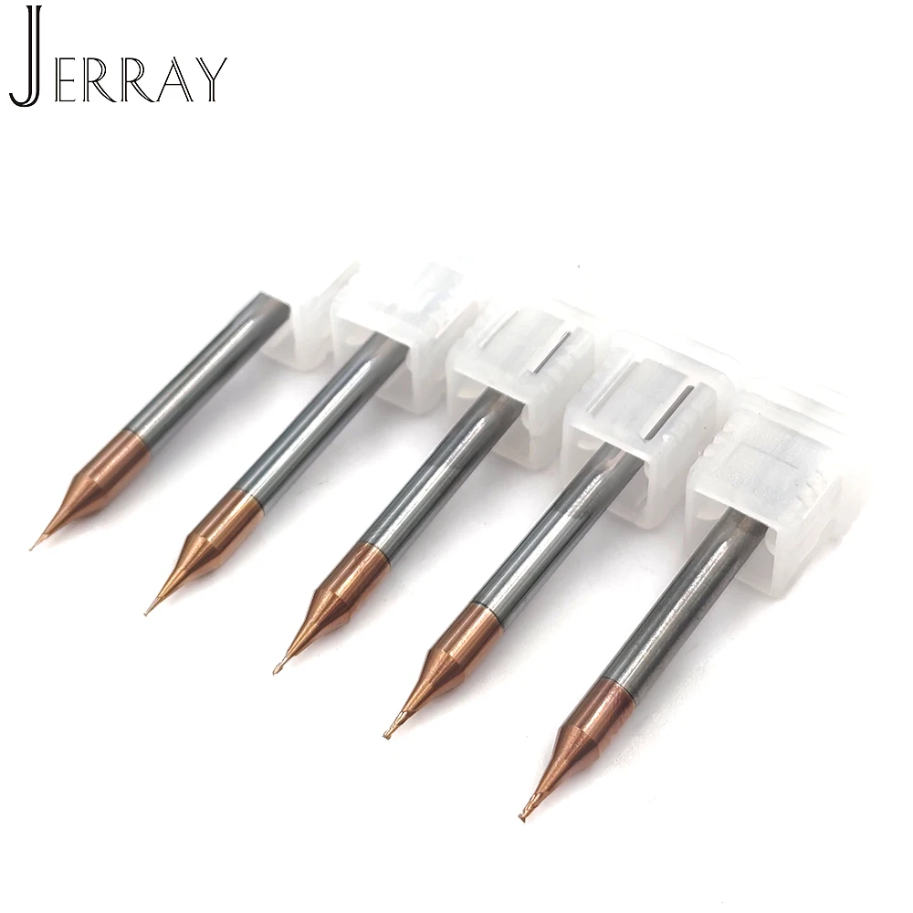 

D0.2/0.3/0.4/0.5/0.6/0.7/0.8/0.9mm HRC55HRC60 2Flute Carbide Micro Flat endmills Spiral Bit Milling CNC Router bits CNC END MILL