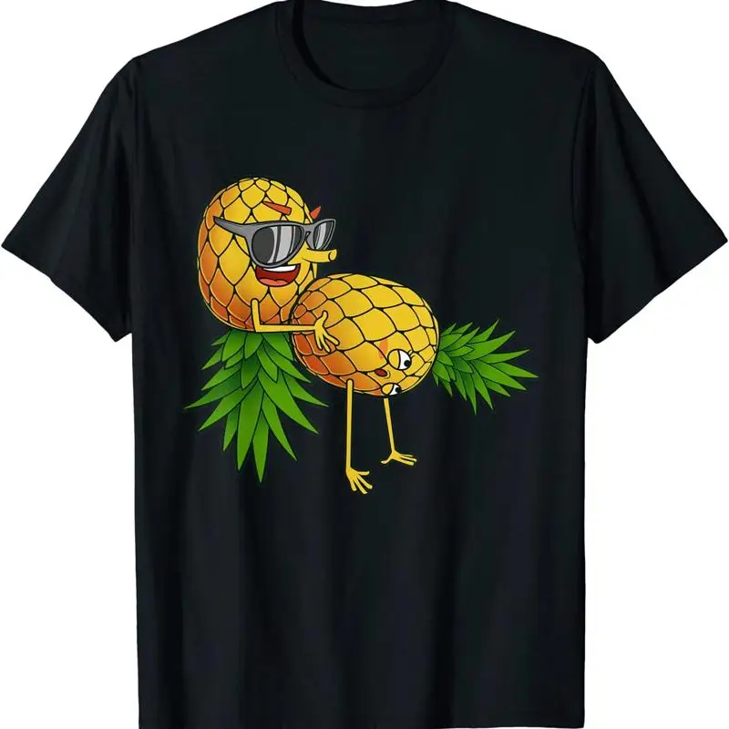New Limited Funny Upside Down Pineapple Swinger T Shirt