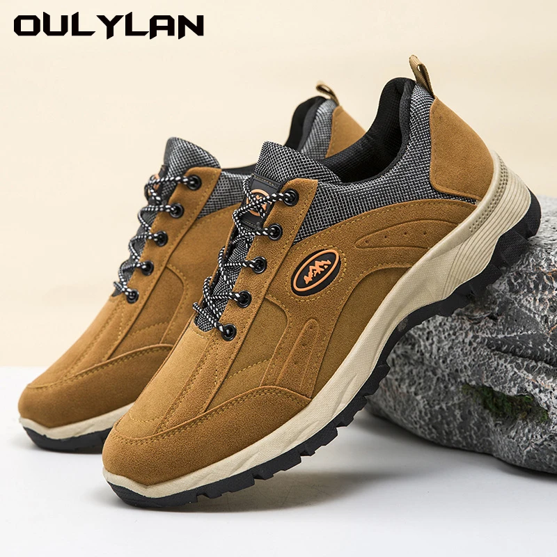 

Oulylan New Outdoor Plus Size Hiking Shoes Comfortable Breathable Wear-resistant Low Top Casual Sports Shoes For Men's