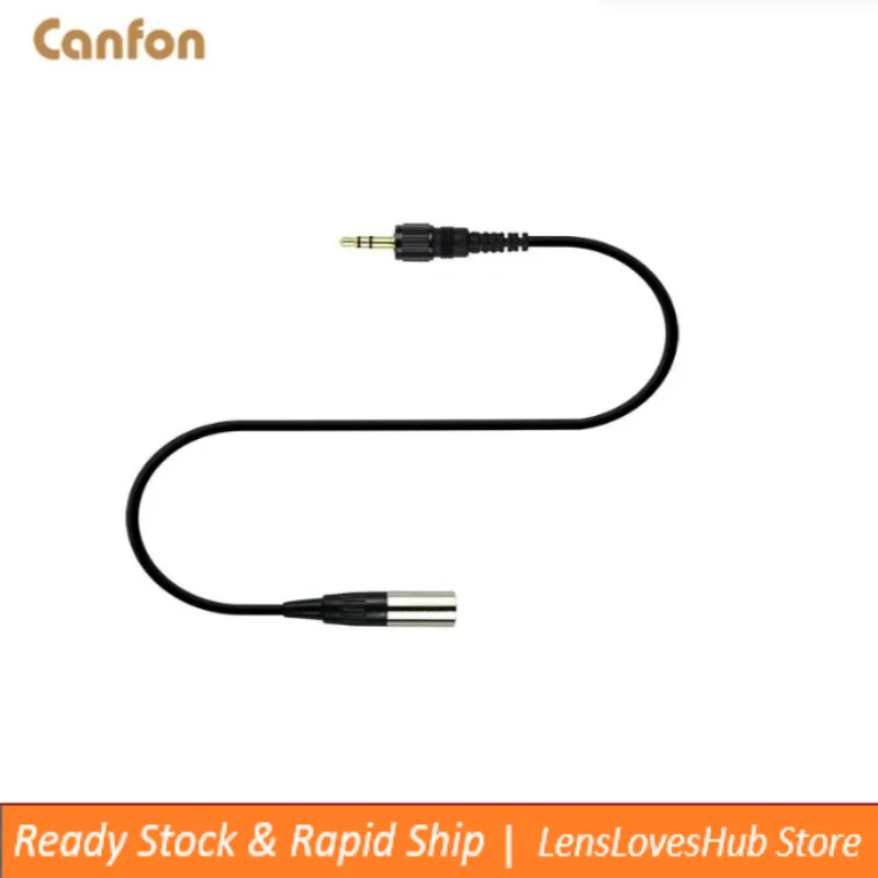Canfon 3.5mm TRS Coiled Audio Cable for Wireless Mic to Camera, Compatible with Rode Sennheiser Saramonic DJI Sony