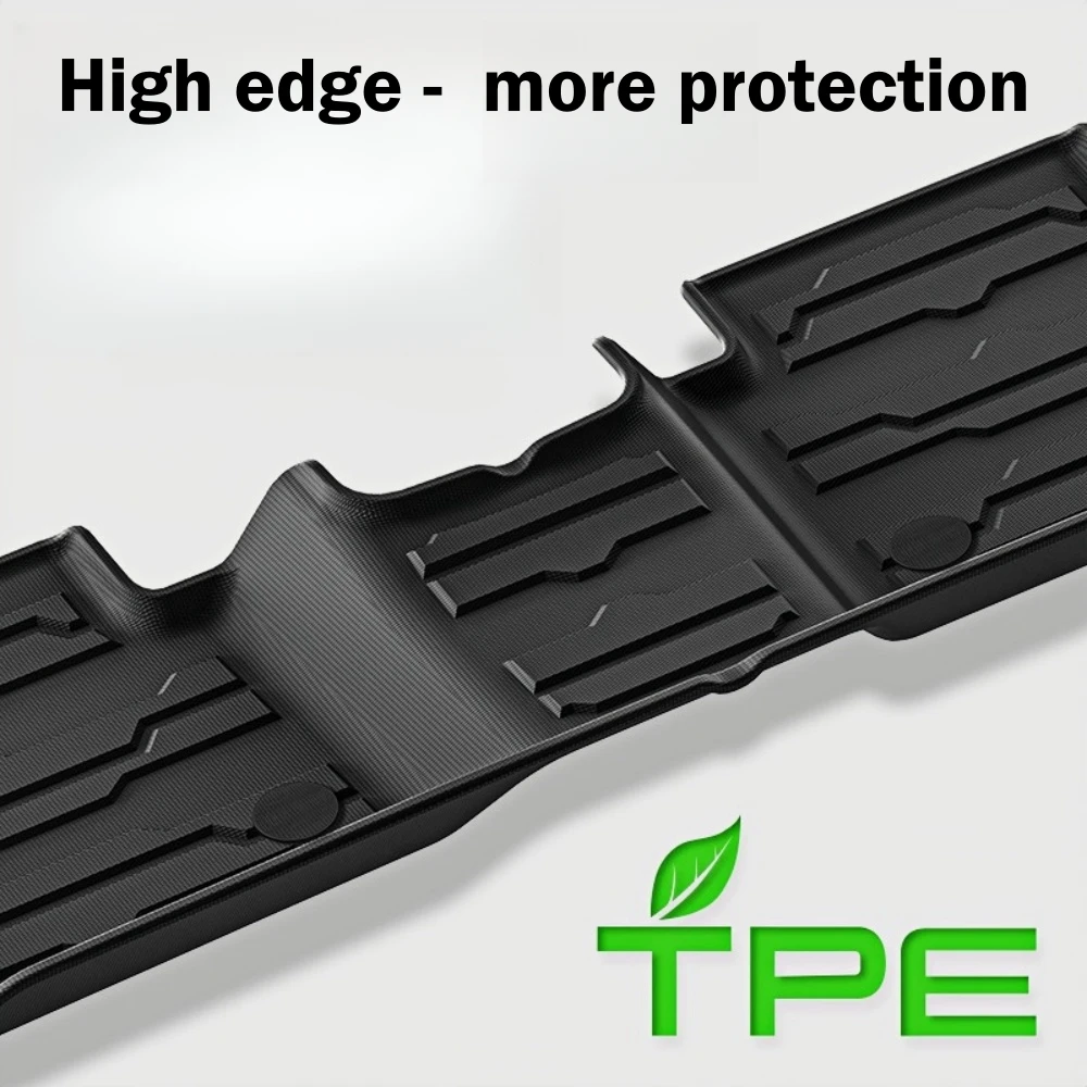 Für Chevrolet Chevy Colorado 2023-2024 Fußmatten 3D TPE Fußpolster-Set Heckklappenmatte Allwetter-Kofferraumschutzmatte – Detail 4
