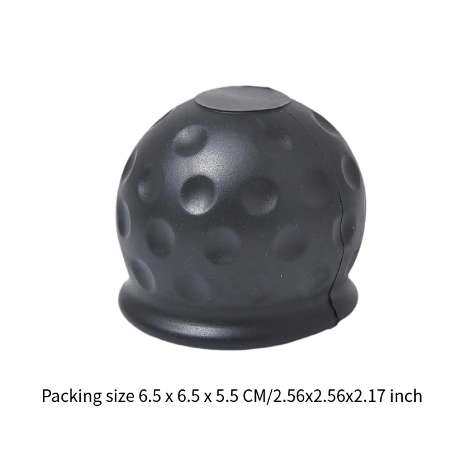 50mm Trekhaak Ball Cover Slijtage Vuilbescherming Vervanging Stofdicht Zwart Universeel voor Truck RV Trekhaak Ball Cover