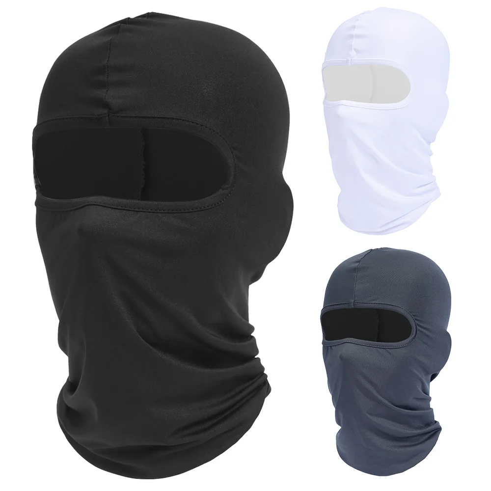 Breathable Balaclava Motorcycle Full Face Mask Sun Protection Hood Cap Helmet Liner for Outdoor Sports Motobike Moto Racing Ski