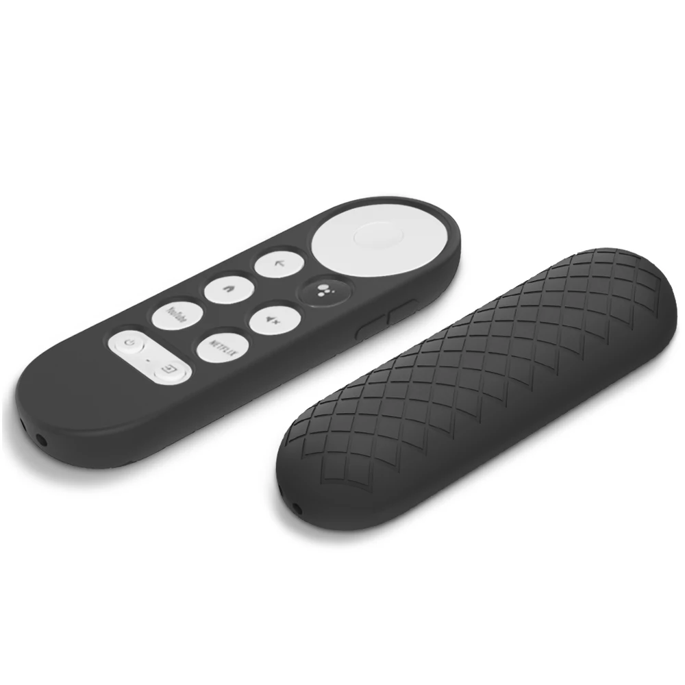 Non-slip Soft Silicone Case Remote Control Protective Cover Suitable for Google Chromecast TV 2020 Voice Remote Anti-dirty Shell