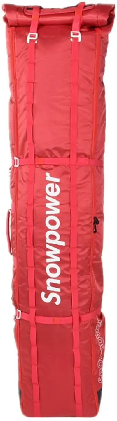 Snowboard Impermeável Completamente Acolchoado Tamanho Ajustável Ski Snowboard Wheel Bag Travel Air Bag Comprimento ajustável de esqui profissional