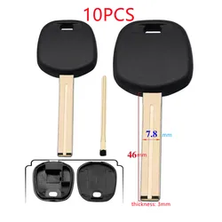 10pcs/lot Car Transponder Key Shell Casing Replacement for Toyota Toy48