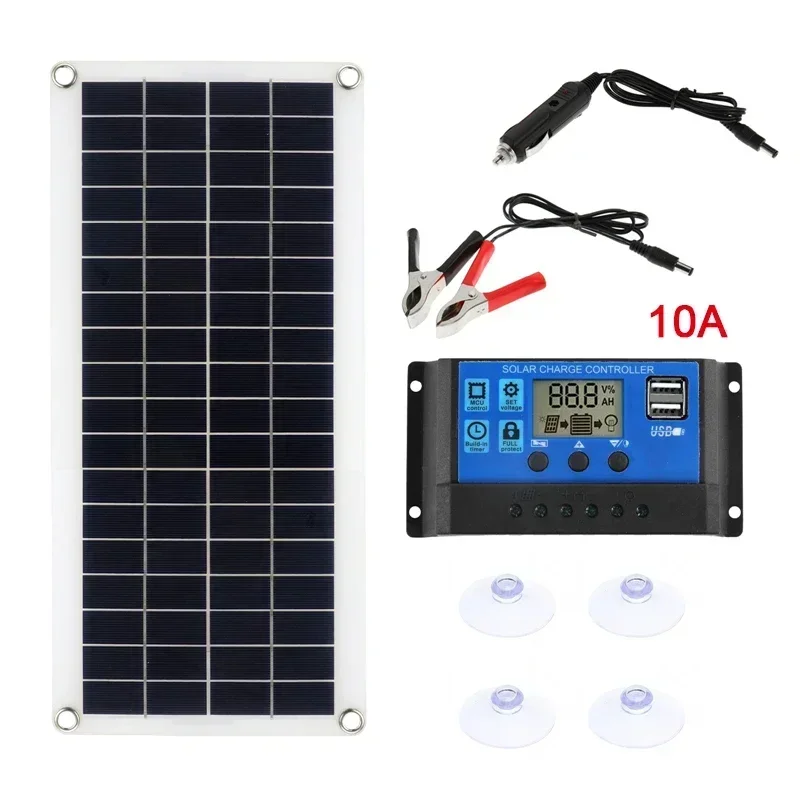 1000 W Solarpanel 12 V Solarzelle 10 A-100 A Controller Solarpanel für Telefon RV Auto MP3 PAD Ladegerät Outdoor Batterie Versorgung