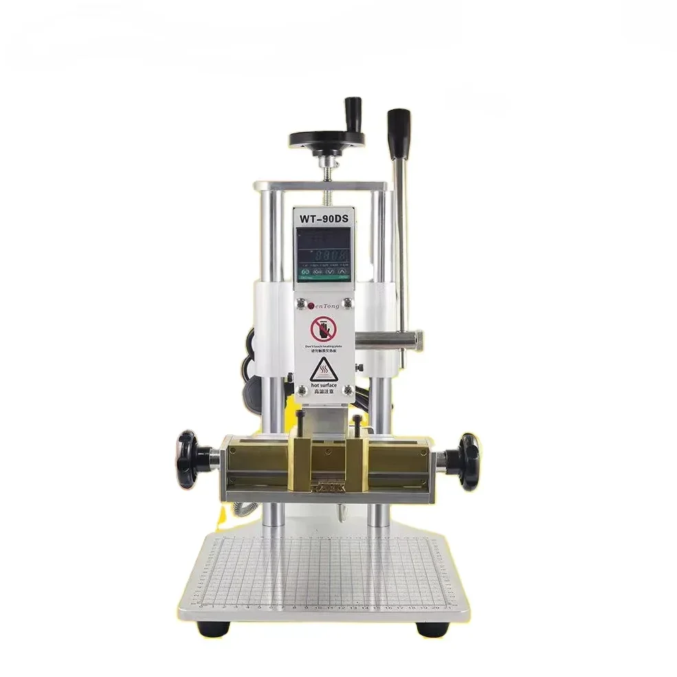 

Double 100 Embossing Brass Alphabets Letters Bronzing Machine Brass Mold Logo Manual Embossing Hot Foil Stamping Machine