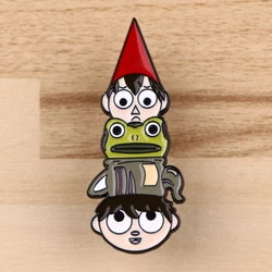 Cartoon Frog Brooches for Women Fairy Tales Enamel Pins Badges Lapel Pins Fashion Jewelry Clothing Accessories Friends Gift