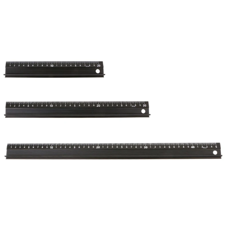 Aluminum Alloy Straight Ruler Multifunctional for Protection Anti Slip Drawing T