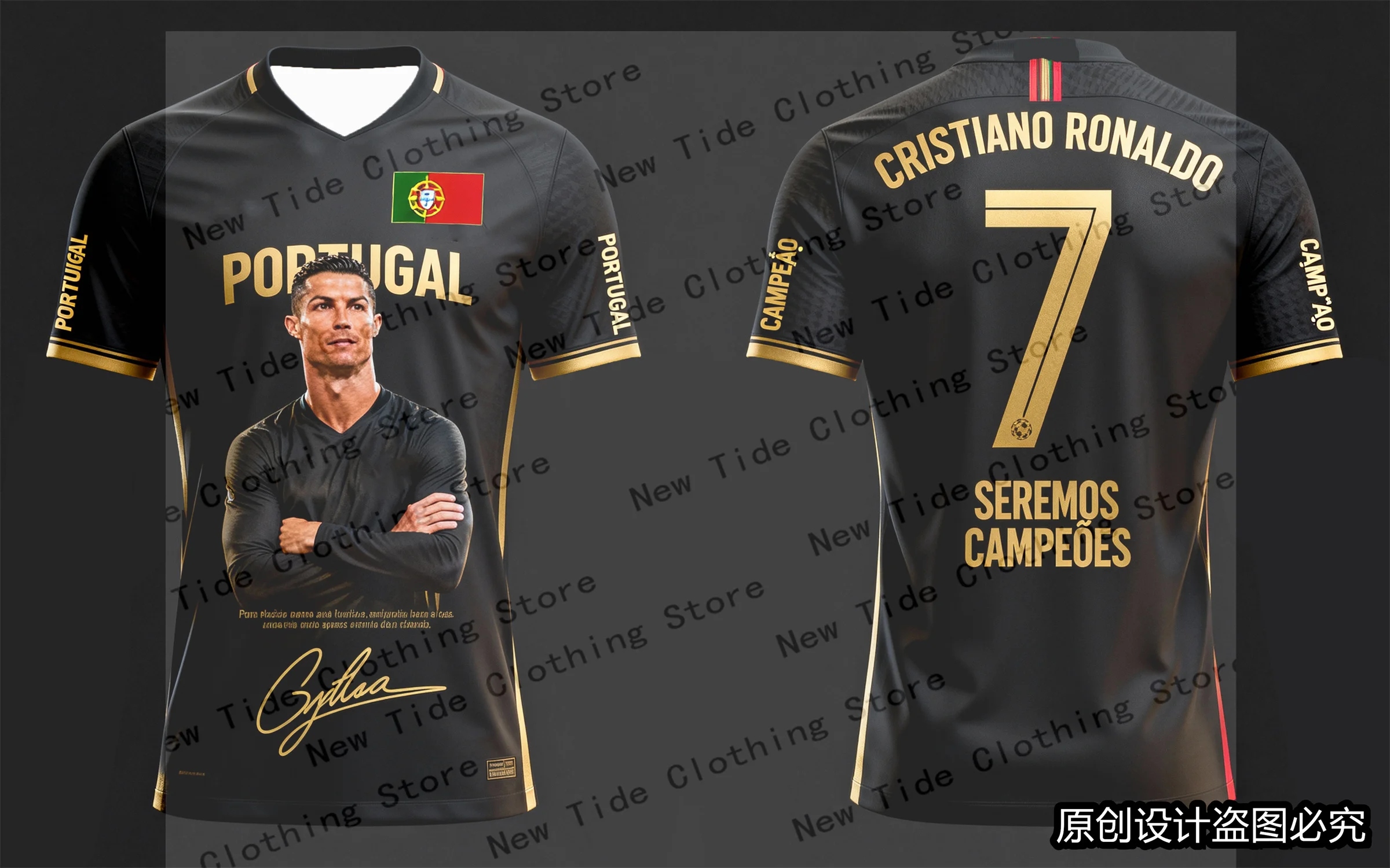 CR7 تصميم حصري من الجيرسيه التذكارية والقميص 2026 لمحبي الرجال - إصدار خاص لمحبي كرة القدم الآن 3