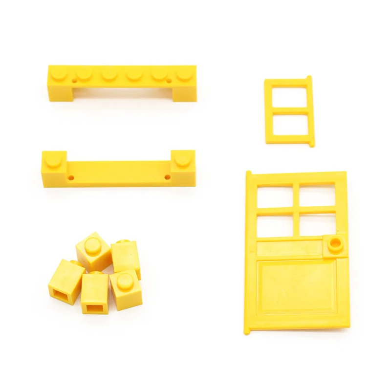 117 pièces porte fenêtre brique en vrac bricolage MOC maison blocs de construction briques jouets ville architecte pour enfants cadeau éducatif