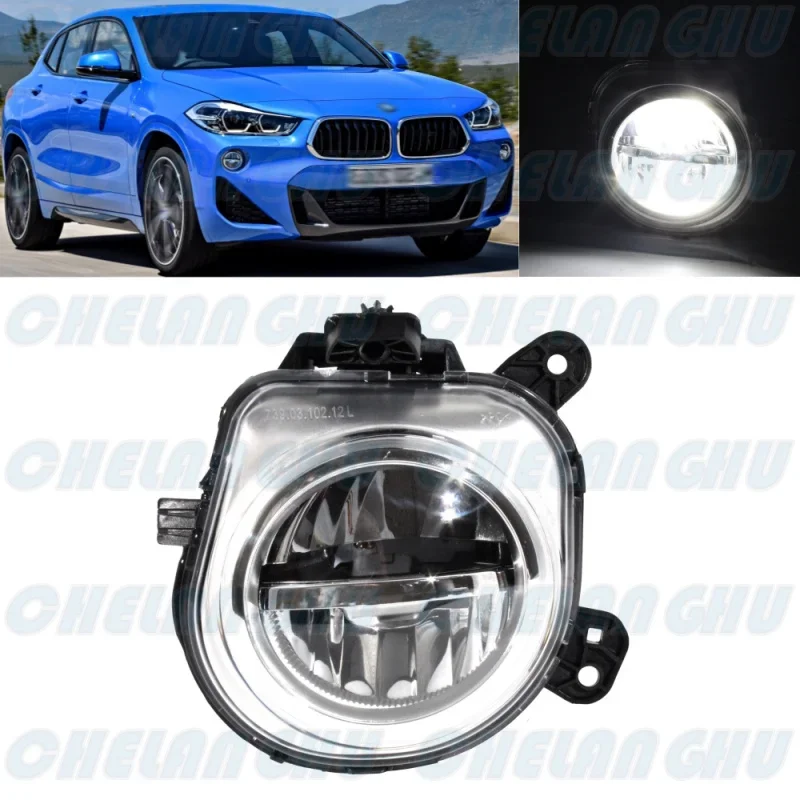 

For BMW X2 F39 18i/20i 18D/20D/25D 2018 2019 2020 2021 2022 2023 Right Side Front Bumper LED Fog Light Lamp 6317444806