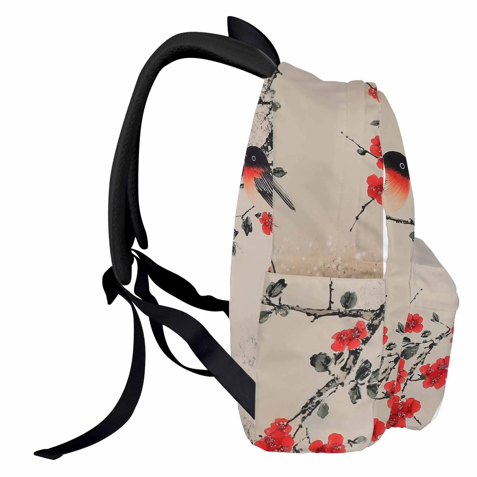 

Birds Branches Flowers Plum Blossoms Backpack Teenagers Student School Bags Laptop Custom Backpack for Men Women Travel Bag