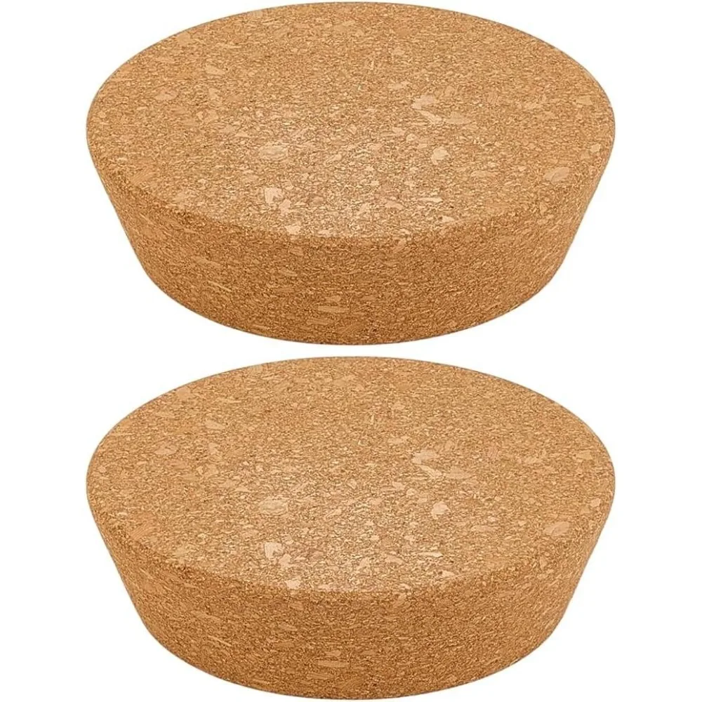 2Pcs Large Cork Stoppers 3.5~4.3 Inch Cork Bottle Stoppers Tapered Corks Plugs Corks Canning Jar Lids Wood Tapered Plugs Wooden