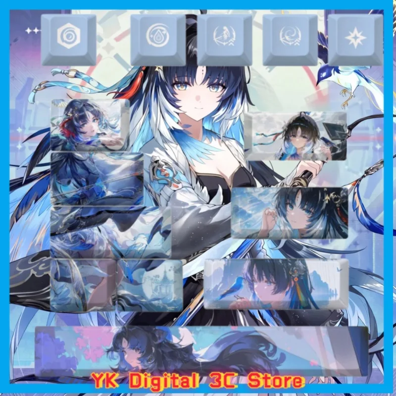 Xuanling Yangyang Theme Anime Keycap Mechanical Keyboard Factory PBT Customized Cute Keycap PC Game Keyboard Accessories Gift