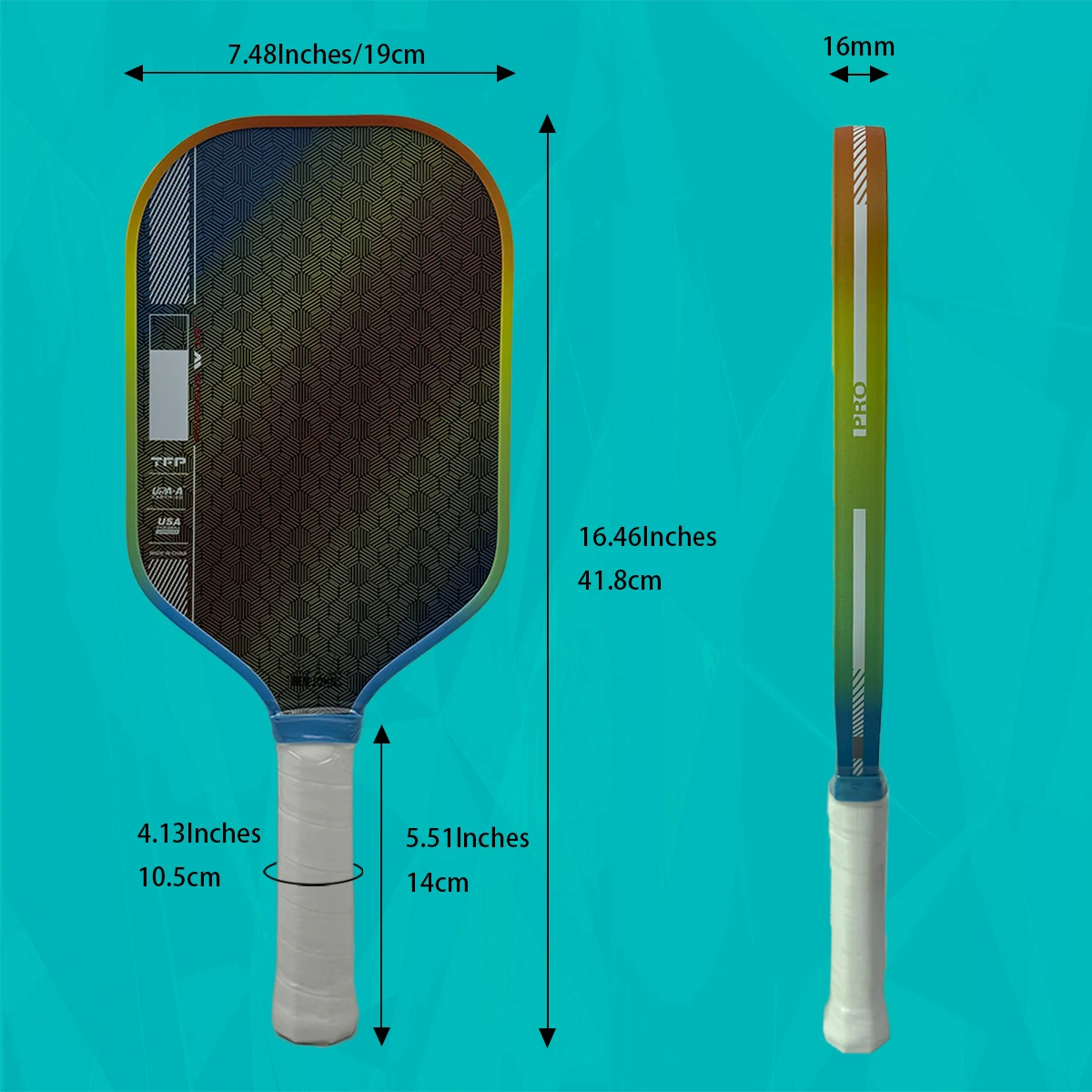 Dragon Scales Pers-Pro 4 Pickleball Paddles Enhanced Durability Gen 4 Propulsion Core Thermoformed TFP T700 Carbon Fiber - Image 3