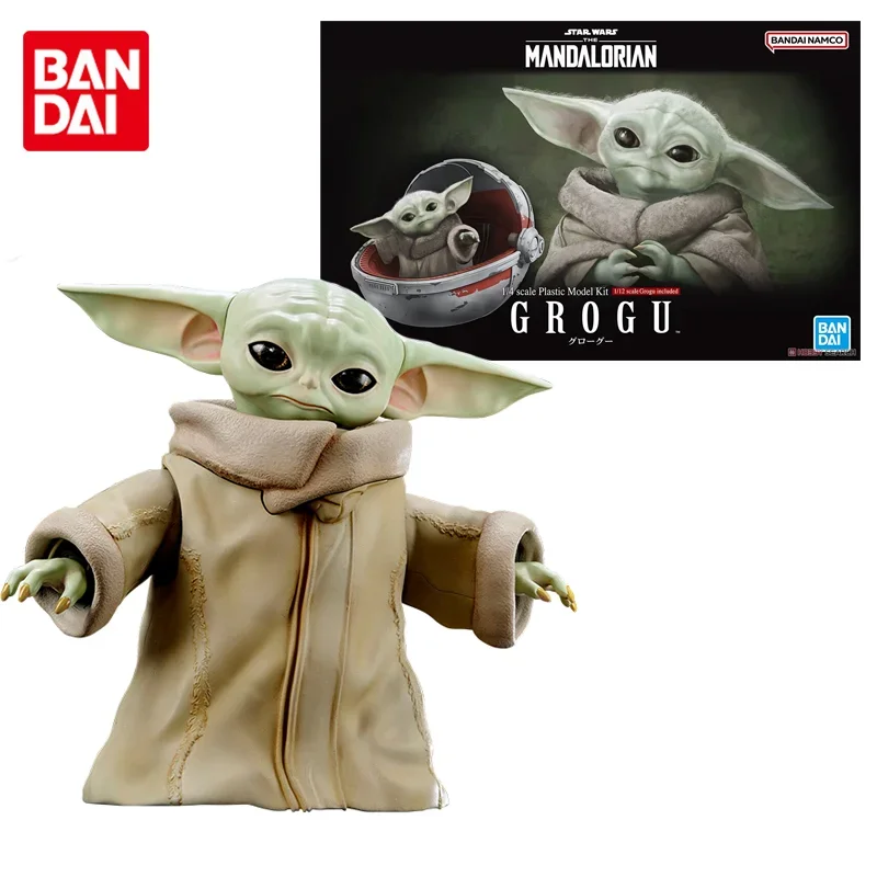 Bandai Original 1/4 Star Wars Anime Figure Grogu Action Figure Toys for Boys Girls Kids Children Birthday Gifts Collectible