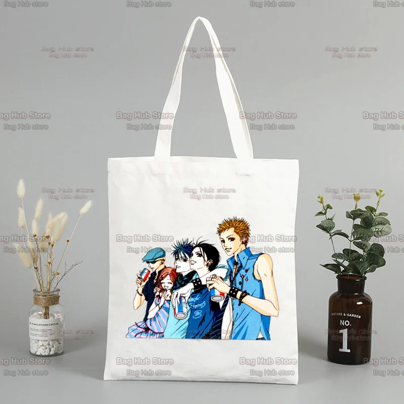 Nana Anime Print Canvas Bag borsa per la spesa per studenti universitari borse a tracolla borsa in tela riutilizzabile Eco Friendly