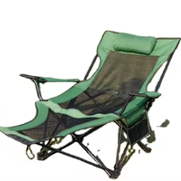 Hot Sale Portable Outdoor Folding Lounge Chair Oxford Beach Garden Park Camping Fishing Wood Iron Plastic Customizable Logo