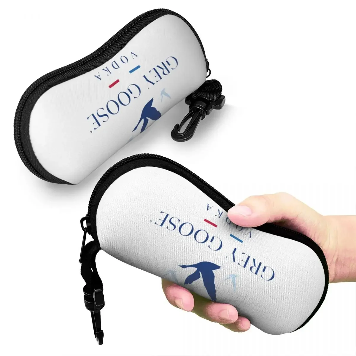

Grey Goose Vodka Shell Glasses Case Protective Sunglasses Box Women Men Soft Eyeglasses Bag Pouch