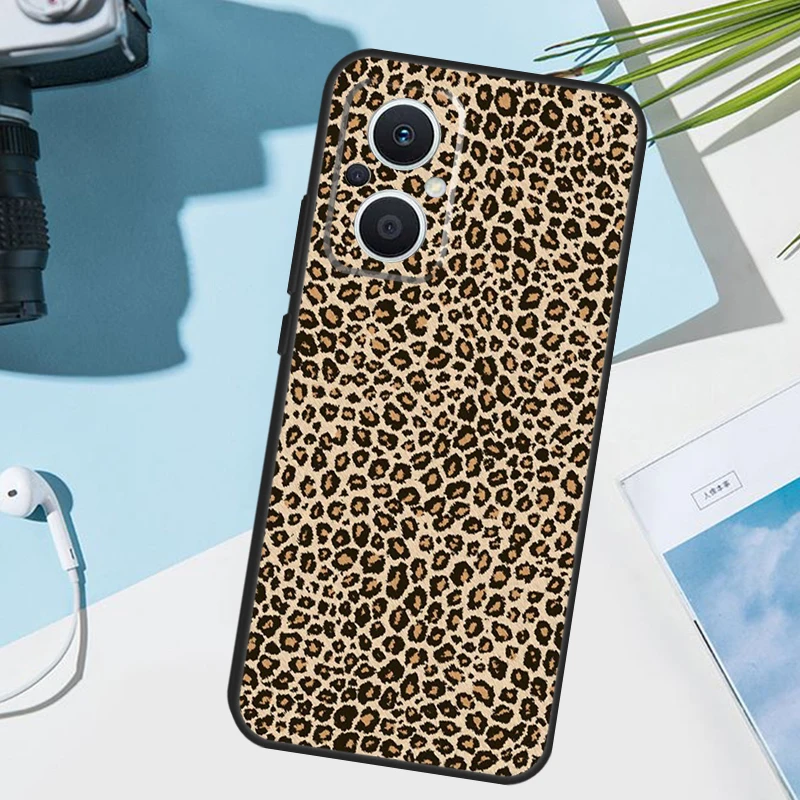 Leopard Print Phone Case For OPPO Find X6 X3 Pro X2 Neo X5 Lite Reno 7 3 2Z 4Z 5Z 8T 4 5 6 8 Lite Cover