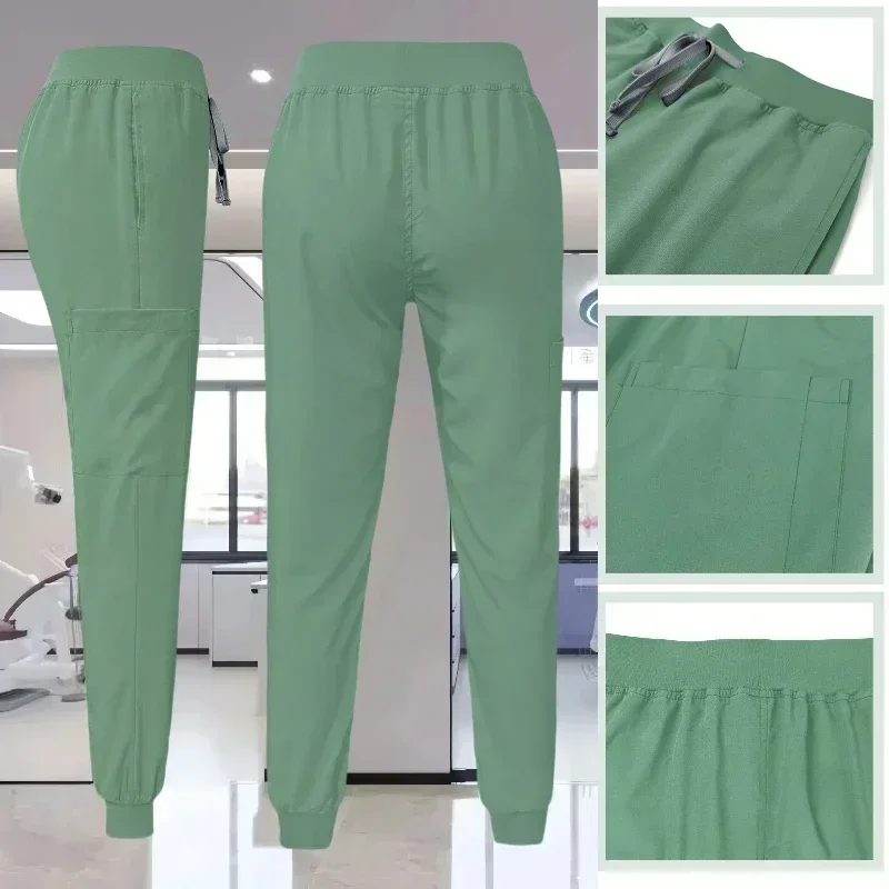 Trajes de correr multicolores, uniformes para enfermería, camisetas de manga corta con cuello en V, pantalones de bolsillo, conjunto de batas de enfermera, ropa clínica médica