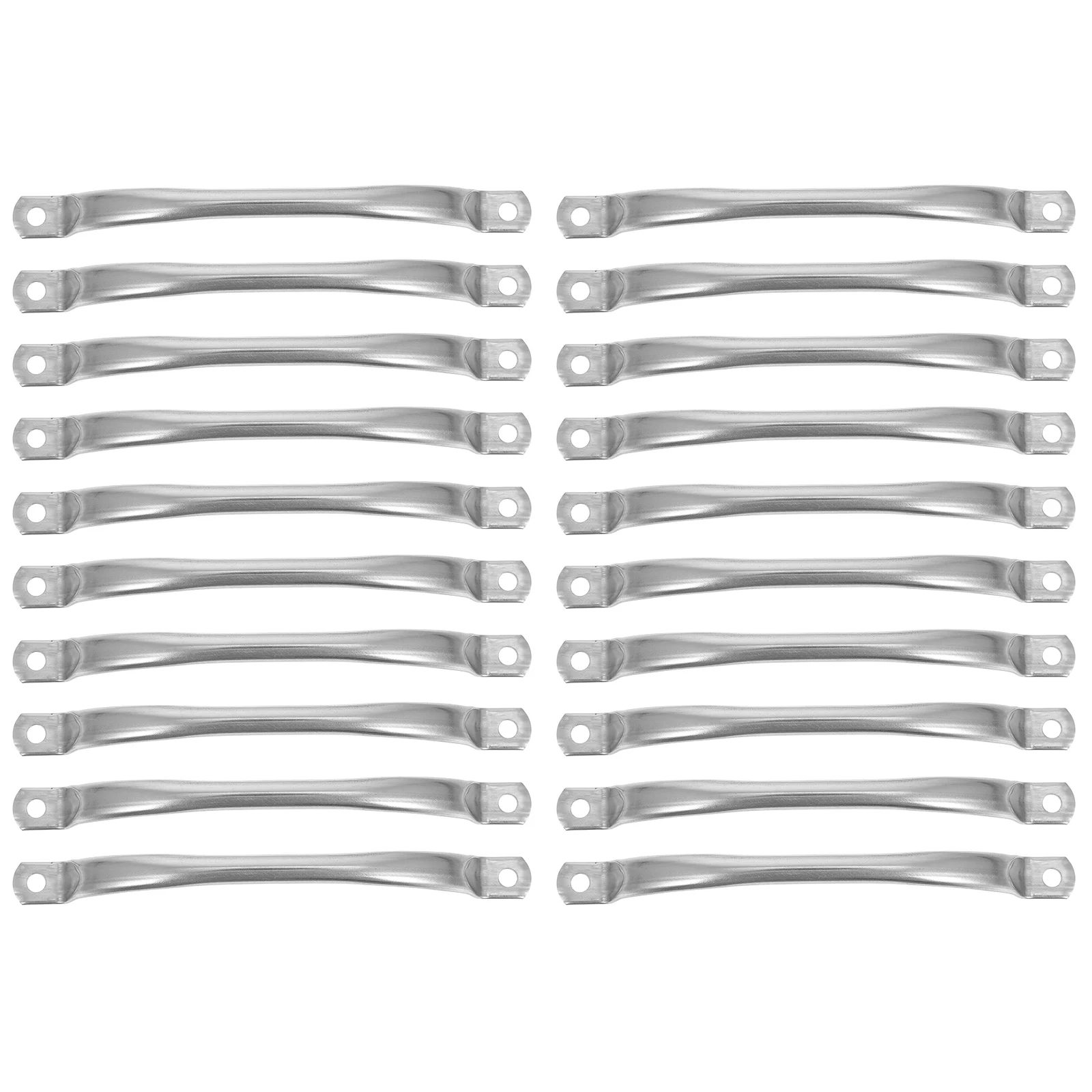 

20Pcs Rustproof Stainless Steel Drawer Pull Handles with Center Holes for Kitchen Cabinet Chopping Board Hardware Components