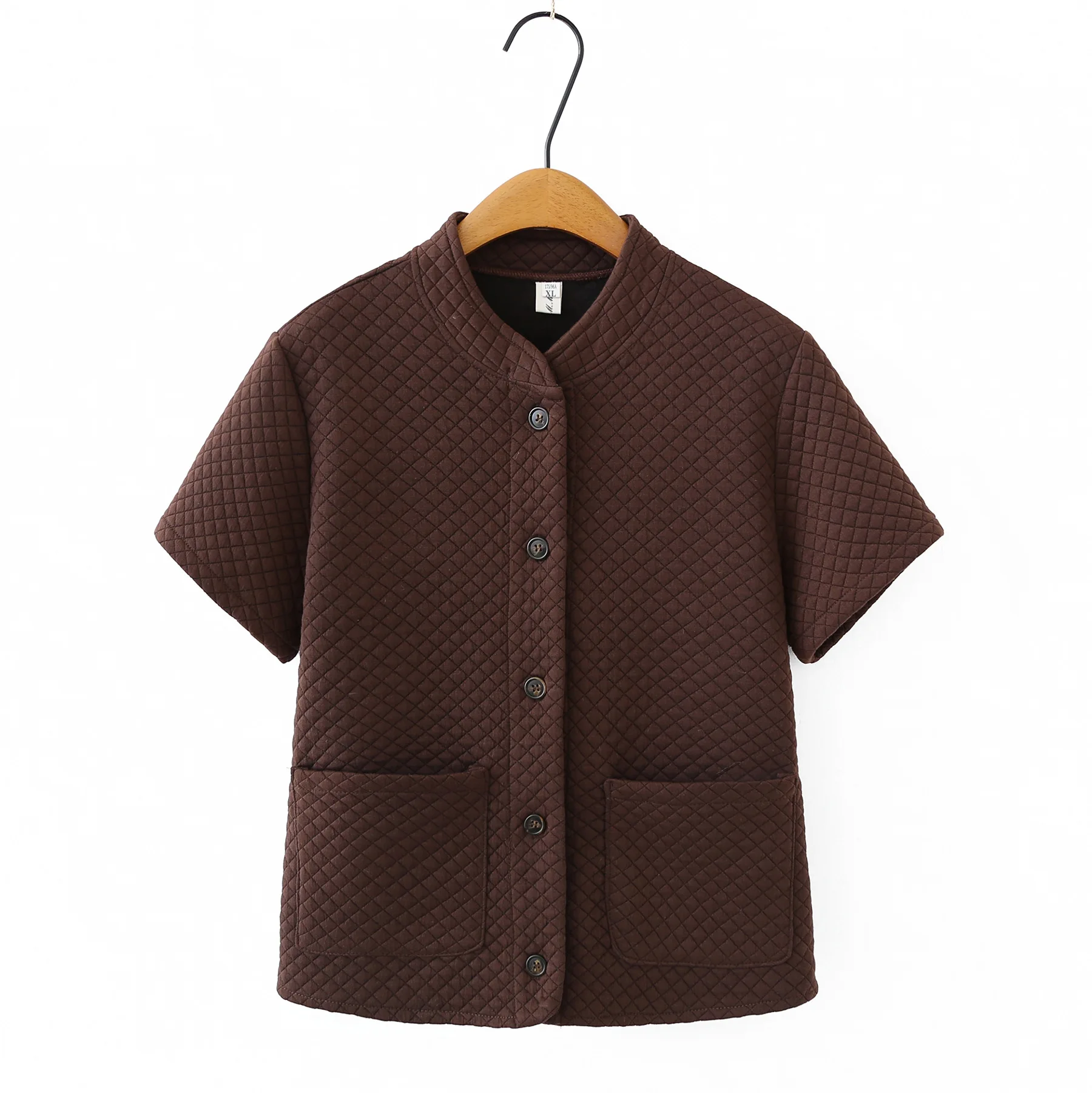 XXXXL Fashion Plus Size Woman Clothing 2026 Spring Vest Short Sleeved Cardigan Retro Coat 669 view 5