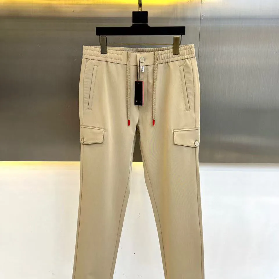 

Kiton cotton and linen casual pants solid color simple old money wind straight trousers tide