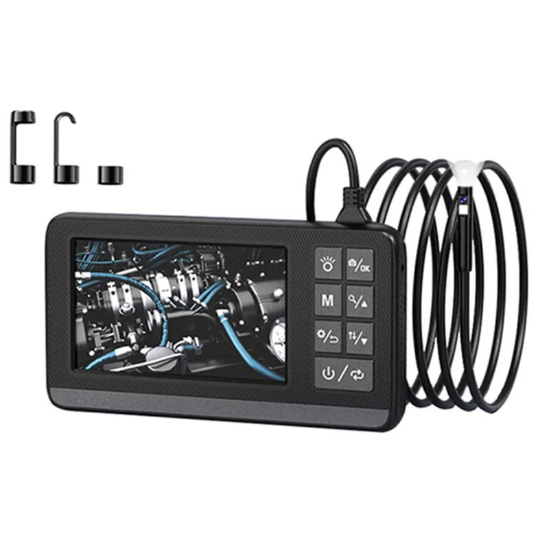 AB66-Endoscopio industriale 1080P Telecamera per ispezione periscopio digitale HD da 4,3 pollici IP67 Telecamera impermeabile 3 metri