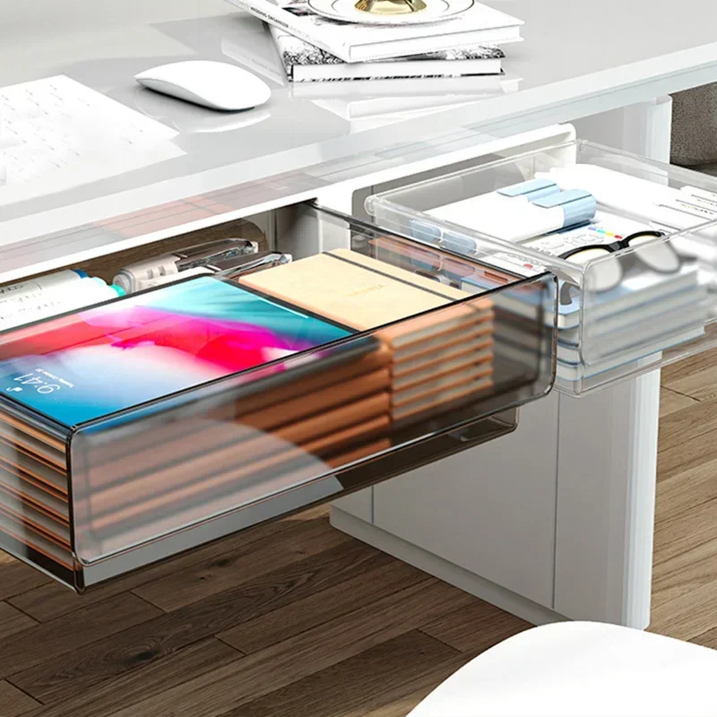 

Punch-free Unbreakable Dust-proof Multi-functional Durable Pen Drawer Under Desk Box Storage Box Office Supplies