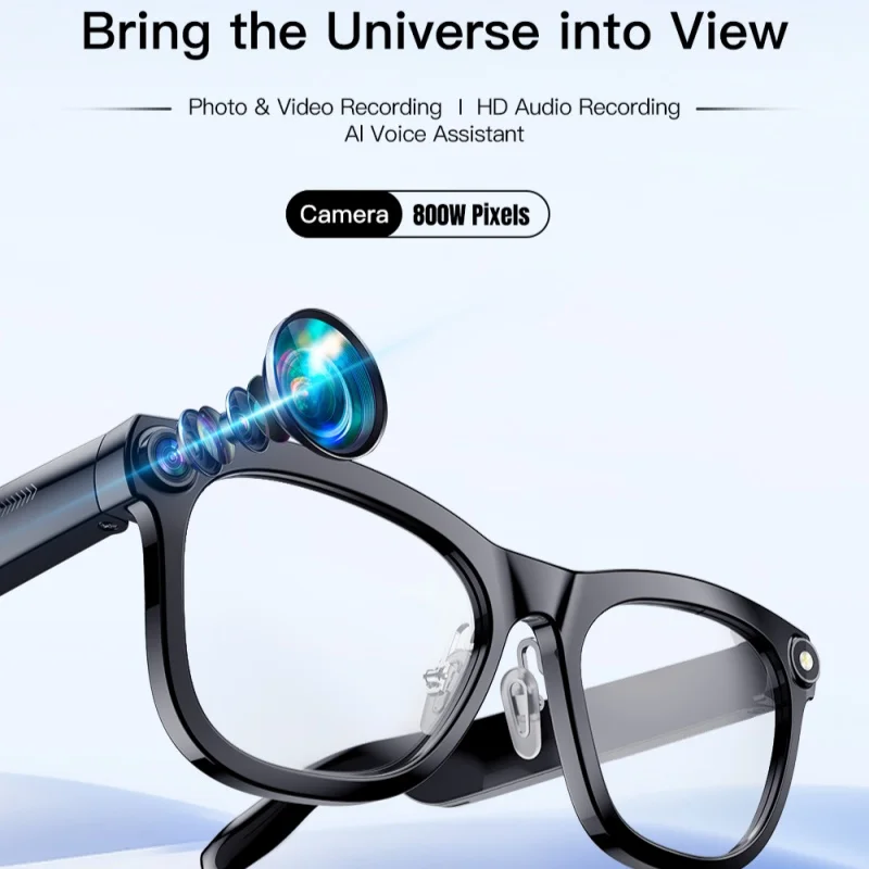 

AI smart glasses 800w high-definition camera 1080P100+language translation sunglasses Bluetooth call music outdoor cycling sport