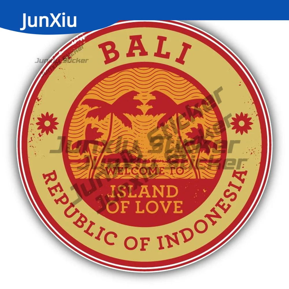 

Bali Island Sticker Bali Island Indonesia Travel Stamp Car Bumper Scratch-proof Decal Personality Waterproof Car Decoration Guit