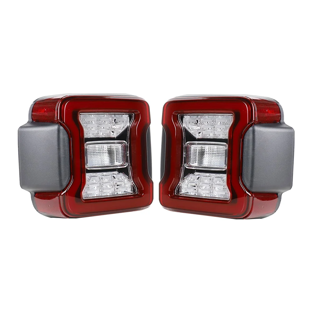 

EU OEM LED Brake Tail Lights With Blind Spot Plug & Bracket New Condition 12V Voltage For Jeep Wrangler JL 2018-2024