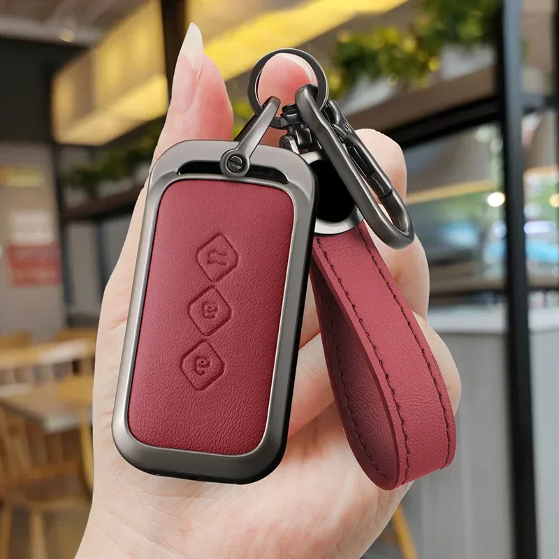 

Alloy Key Protect Case Cover Keychain For Baojun 510 730 360 560 RS-5 530 630 For Wuling Hongguang S Car Styling Accessories