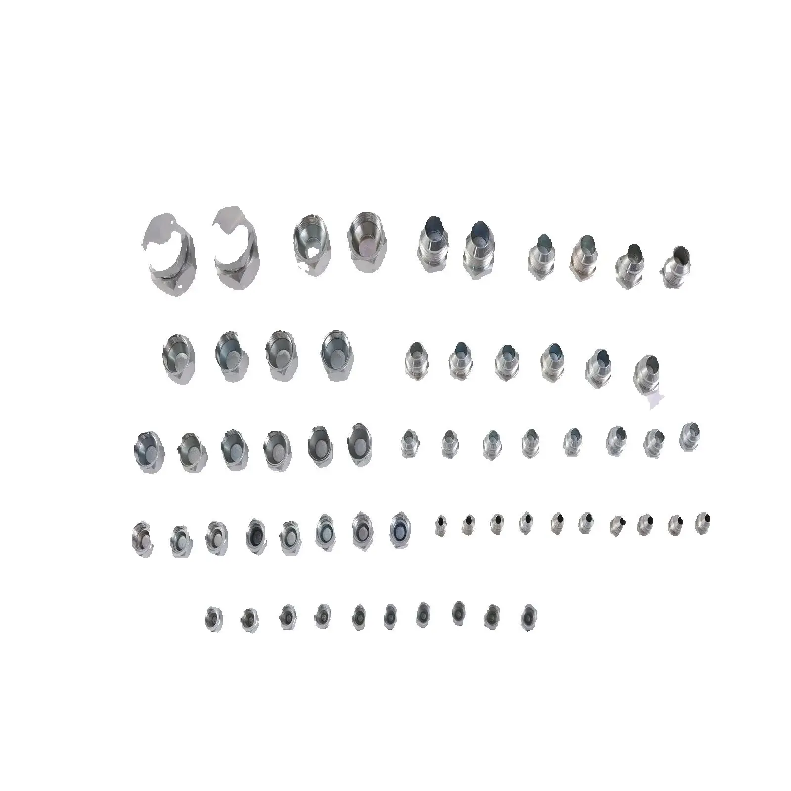 64 Pcs JIC 37° Flare Thread Cap & Plug Assortment Kit FOR Automotive Applications
