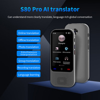 S80Pro Offline Portable Audio Translator Available in 138 Languages Online Campanintelligent Real-time Intelligent Voice AI
