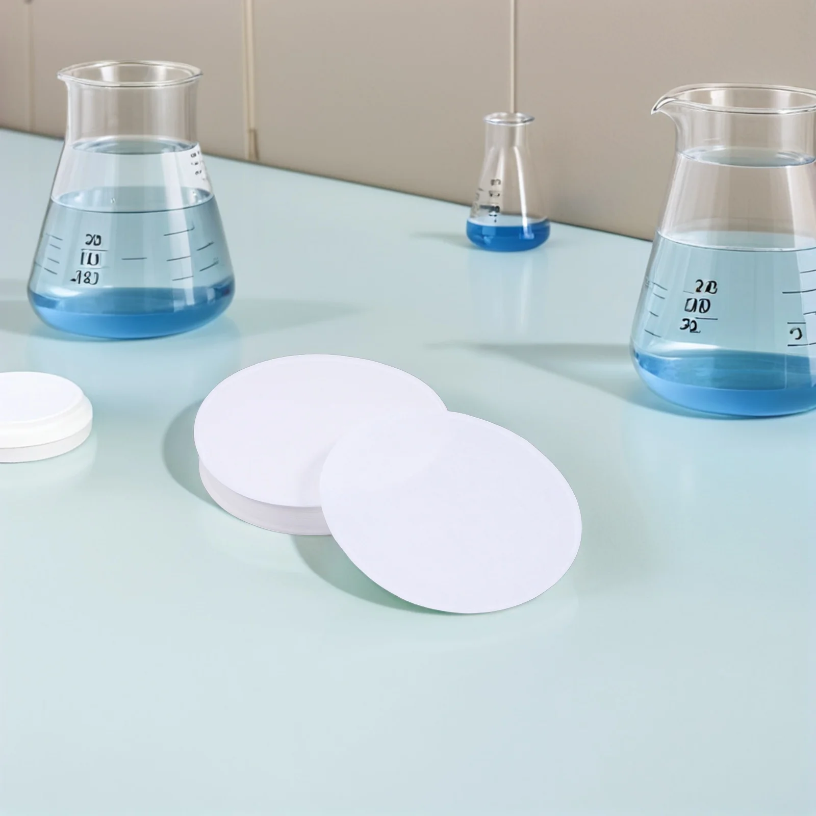

100pcs Medium Speed Qualitative Filter Paper 15Cm Round Lab Use High Filtration Low Ash Water Absorbing Scientific Research
