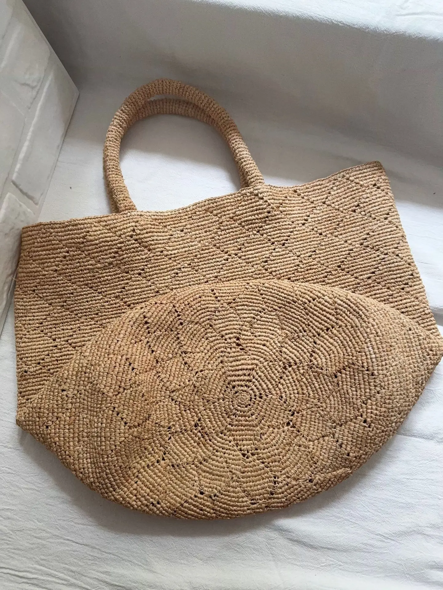 Fashion Style Ins Crochet Hand - Crochet Bag Raffia ulasan dan harga