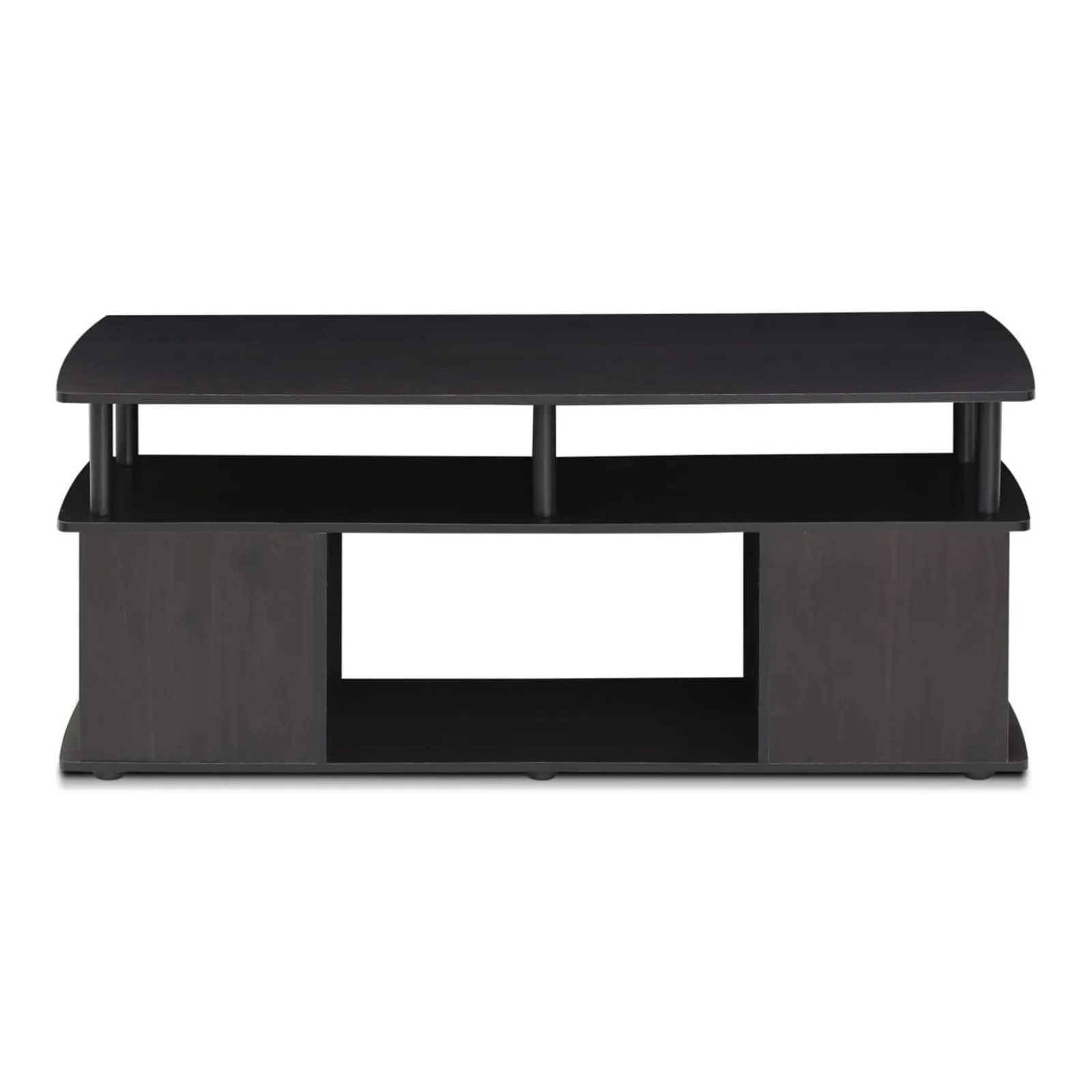 US 48 in. Blackwood Large Rectangle Wood Coffee Table with Shelf