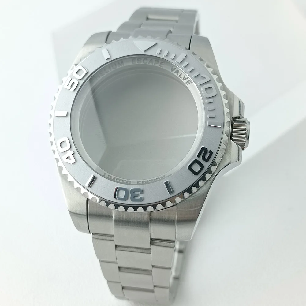 44mm-high-end-men's-ceramic-bezel-sapphire-crystal-case-stainless-steel-21mm-strap-suitable-for-nh35-and-nh36-movements