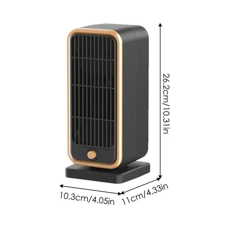 Desktop Electric Heater Small Space Heater For Desk 500W PTC Ceramic Smart Thermostat And Silent Operation Heater Quick Heat