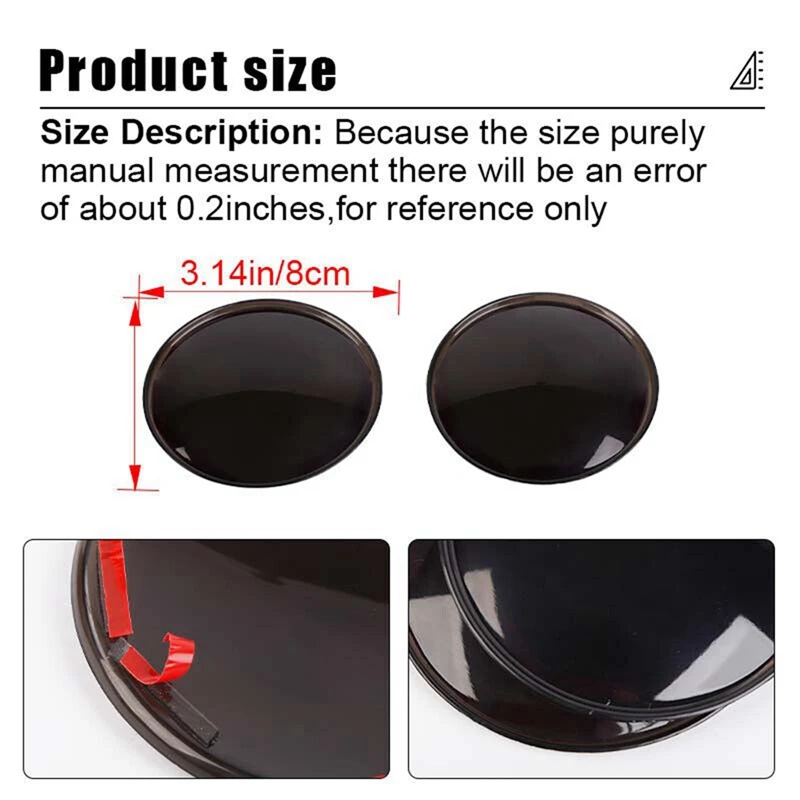 For Toyota 4Runner 2014-2023 Car Front Fog Light Lamp Cover Decoration Trim Bezels Accessories Smoked Black