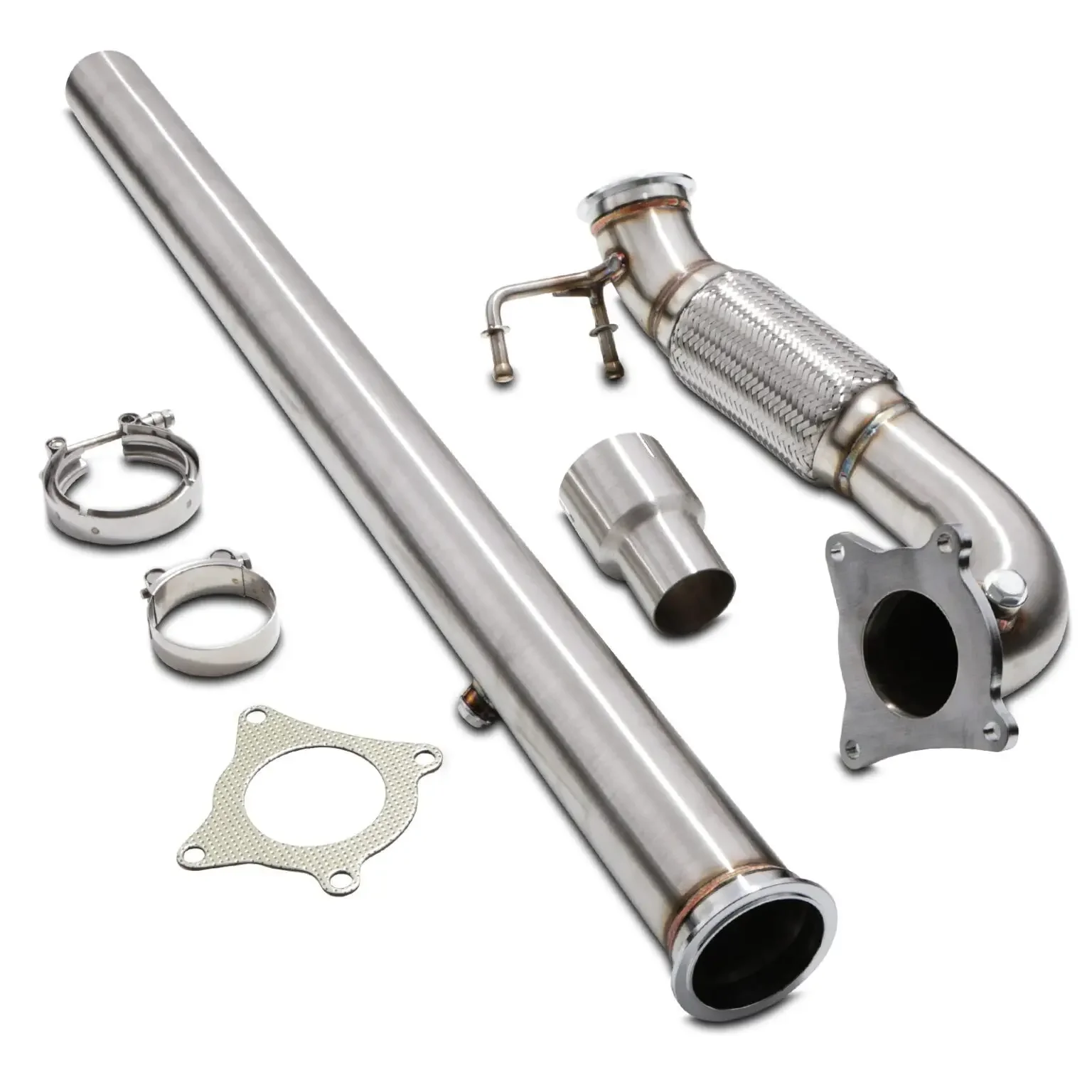 YIFENG high-flow exhaust For VW Golf MK6 R  Audi A3 8P S3 2.0 TFSI stainless steel downpipe