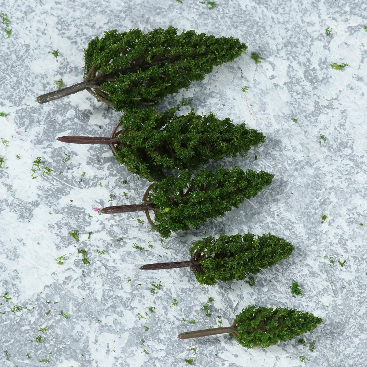 

20 Pcs Pine Trees Micro Landscape Fake Miniature Craft Scene Accessory Green Decoration Model Plastic Realistic Durability Gift