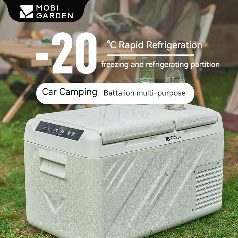 MOBI GARDEN Car cooler box Outdoor Camping Travel Portable Mobile Storage Box Fresh-Keeping Incubator Small Refrigerator 22.3L