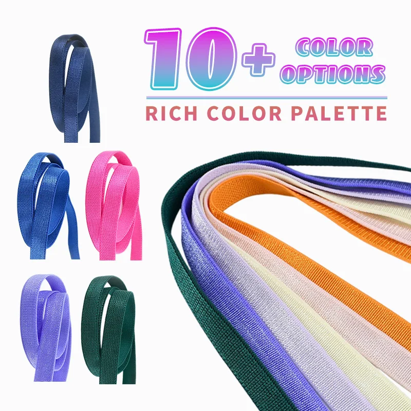 

10/20M Meetee 8mm Nylon Elastics Band for Sewing Elastic Laces Sneakers Rubber Bands Underwear Stretch Ribbon Knitting Supplies