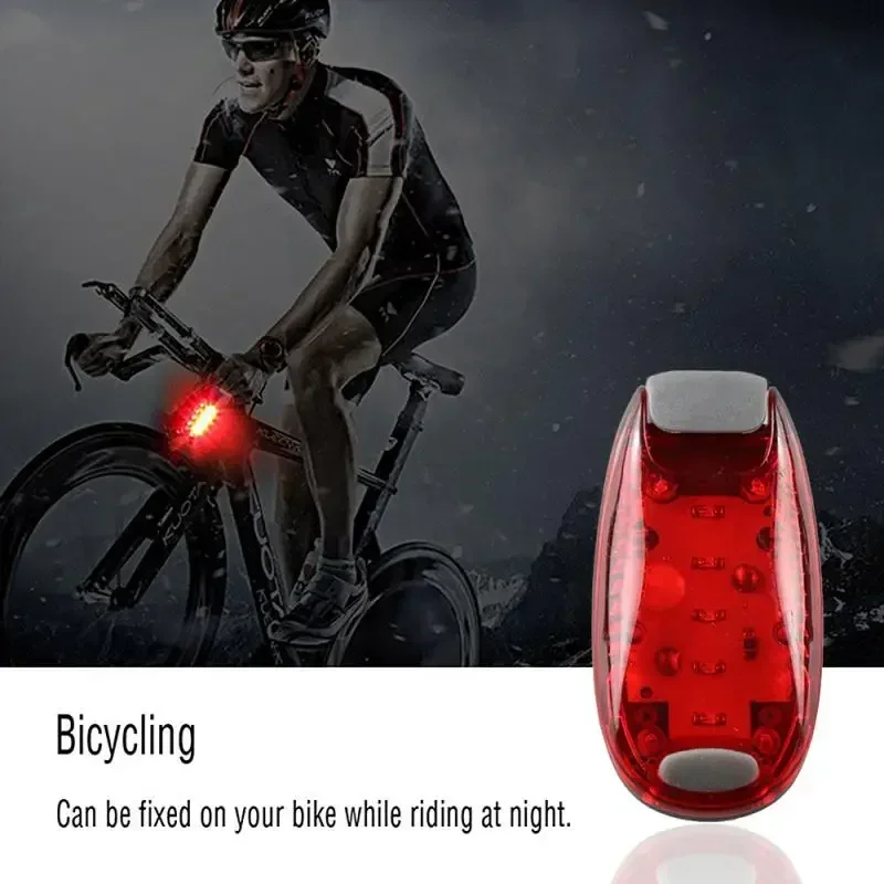 Portable 3/5LED Clip On Bike Helmet Light Backpack Light Clip Lamp Outdoor Night Running Cycling Jogging Safety Warning Light